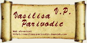 Vasilisa Parivodić vizit kartica